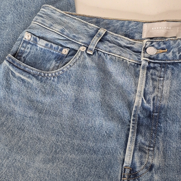 Everlane The Curvy '90s Cheeky Straight Jeans - Size 31 Crop - Picture 7 of 15